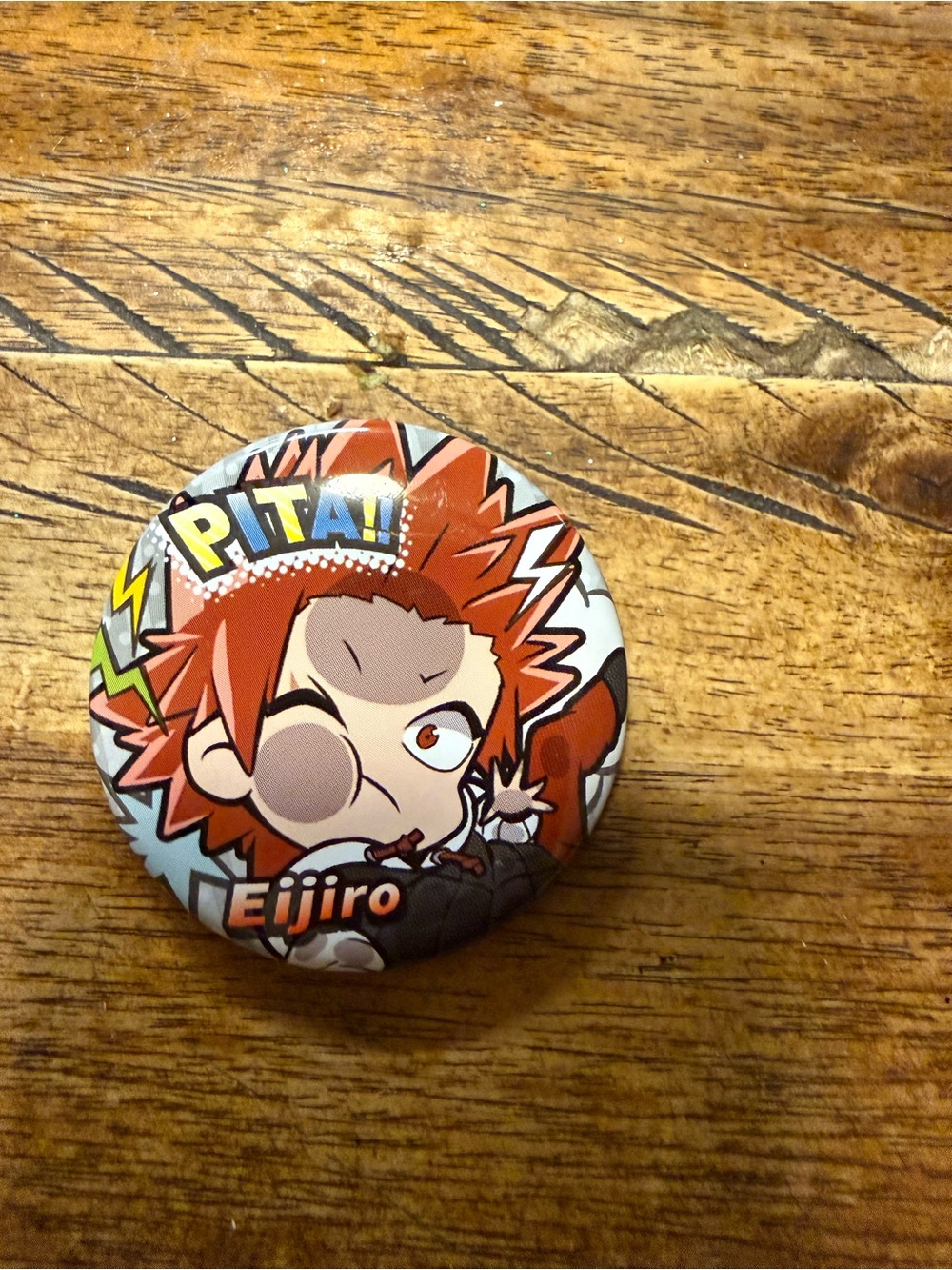 My Hero Academia Kirishima Pin Button
